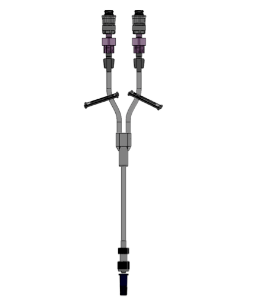 FlowArt Double Lumen With Check Valve Macrobore Anti Reflux