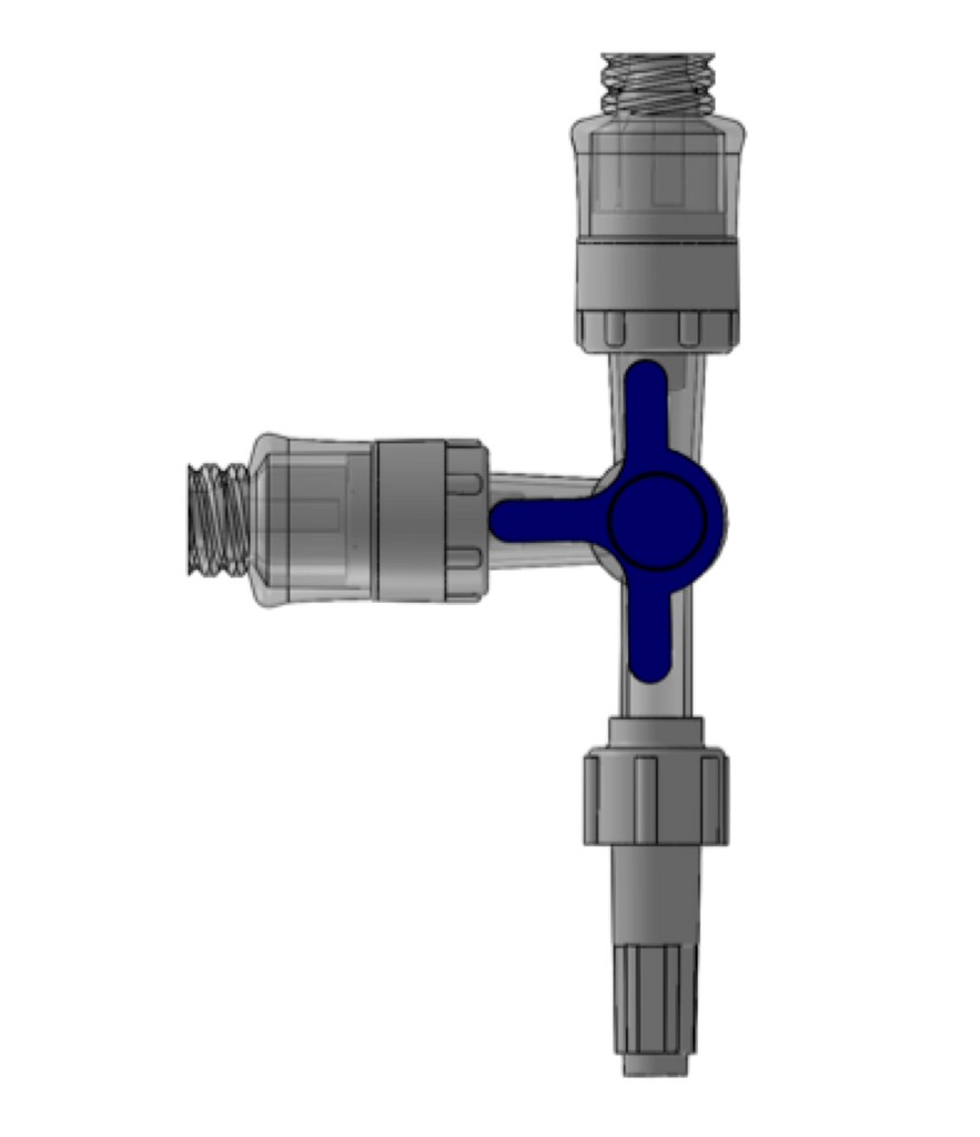 FlowArt Three Way Needle Free Stopcock